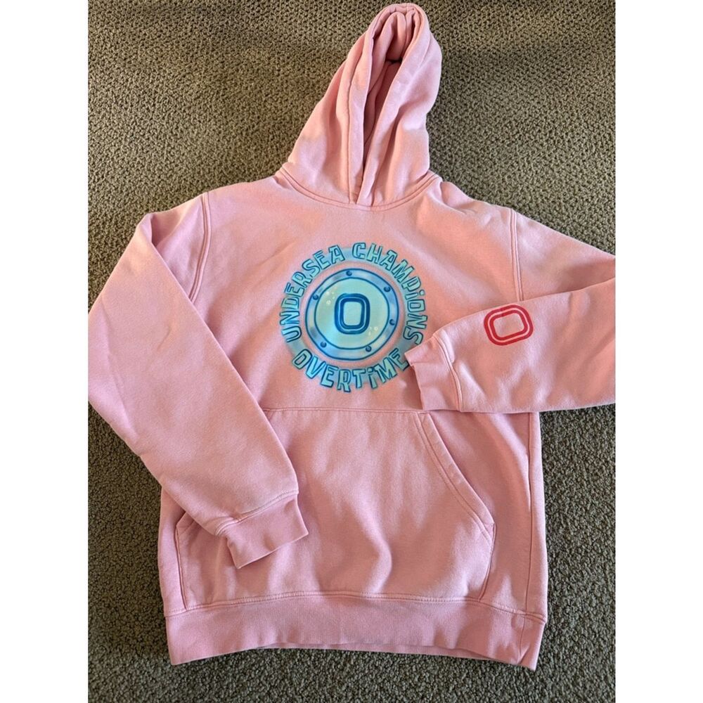 Overtime x SpongeBob SquarePants Pink Hoodie Undersea Champions Basketball YL